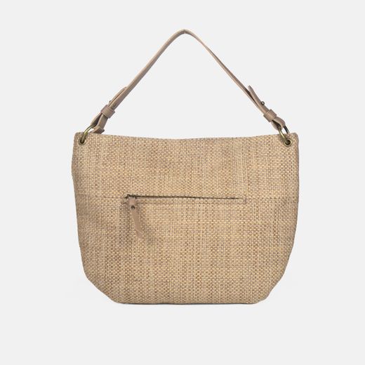 Bolsa transversal e de ombro em ráfia CUIROTS Ibiza