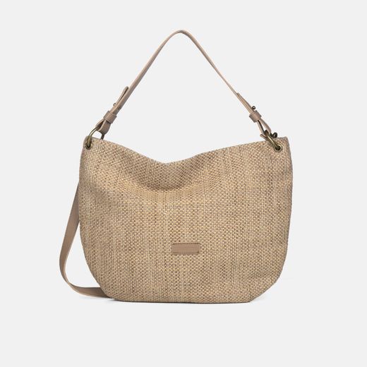 Bolso de hombro y bandolera de rafia CUIROTS Ibiza