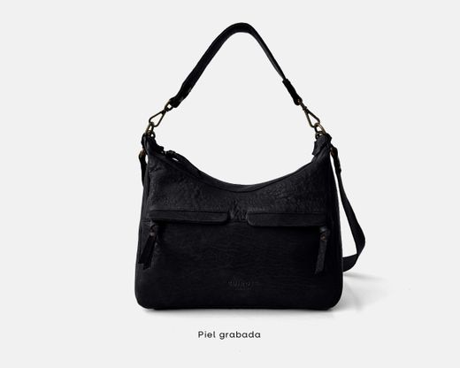 Bolsa de ombro e tiracolo média de couro CUIROTS Austrália