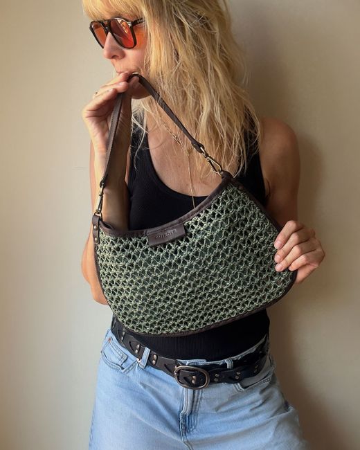 Bolso de hombro y bandolera pequeño CUIROTS Formentera