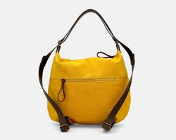 Bolsa de ombro e mochila de lona CUIROTS
