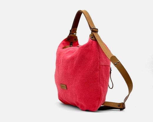 Sac bandoulière et sac à dos en lin CUIROTS Louise