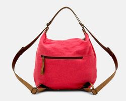 Sac bandoulière et sac à dos en lin CUIROTS Louise