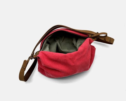 Sac bandoulière et sac à dos en lin CUIROTS Louise