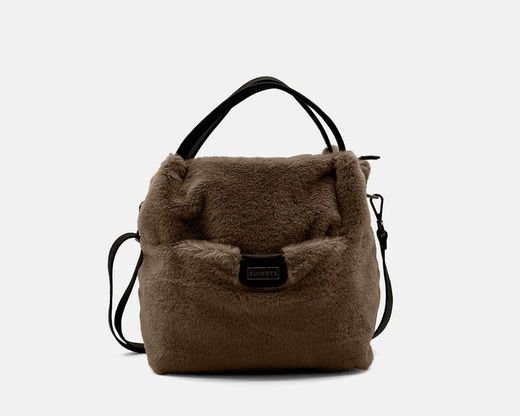 CUIROTS Sac à main Grosseto moyen avec fourrure