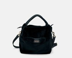 CUIROTS Sac à main Grosseto moyen avec fourrure