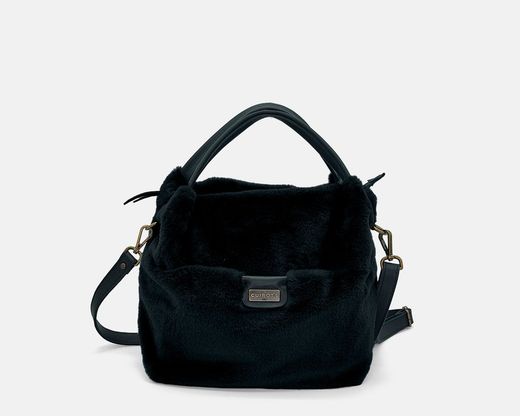 CUIROTS Sac à main Grosseto moyen avec fourrure