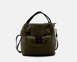 CUIROTS Sac à main Grosseto moyen avec fourrure