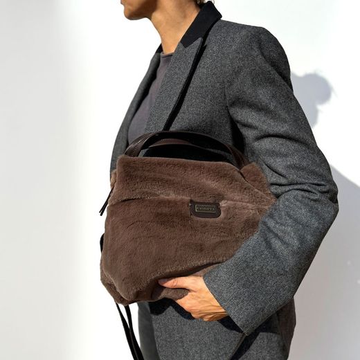 CUIROTS Bolsa média Grosseto com pele