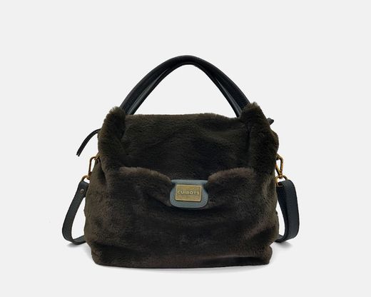 CUIROTS Sac à main Grosseto moyen avec fourrure