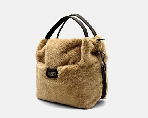 CUIROTS Sac à main Grosseto moyen avec fourrure