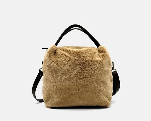 CUIROTS Sac à main Grosseto moyen avec fourrure