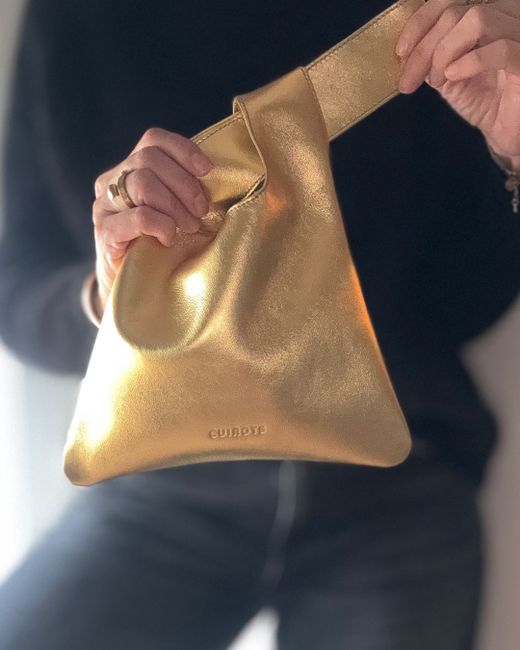 Bolso de mano CUIROTS Anna dorado