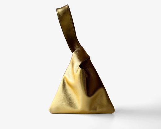 Bolsa Anna dourada da CUIROTS