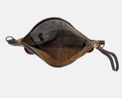 Bolsa pequena de camurça e bolsa de ombro CUIROTS Zoe