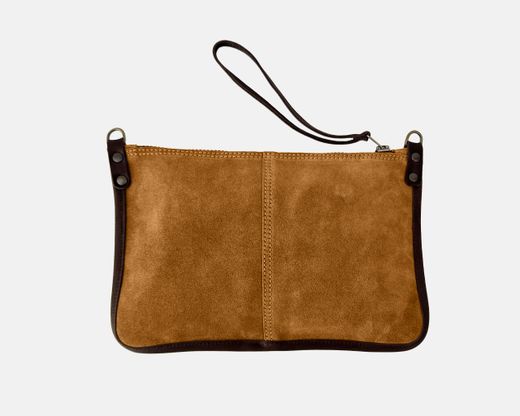 Bolsa pequena de camurça e bolsa de ombro CUIROTS Zoe