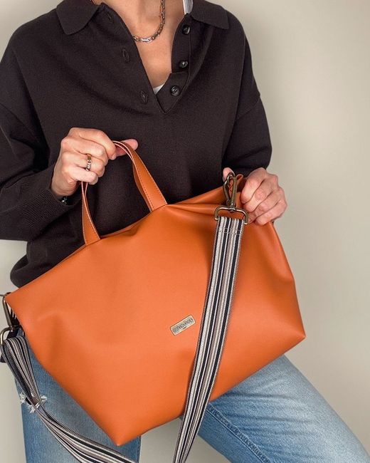 Bolso de mano y bandolera grande CUIROTS Bio