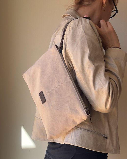 Bolsa de mão e bolsa de ombro de lona CUIROTS