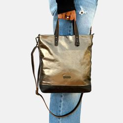 Bolso de mano y bandolera CUIROTS Duet de piel