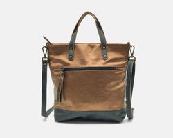 Bolso de mano y bandolera CUIROTS Duet de piel