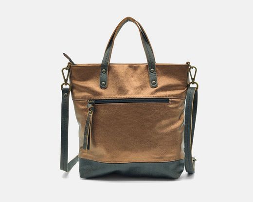 Bolso de mano y bandolera CUIROTS Duet de piel