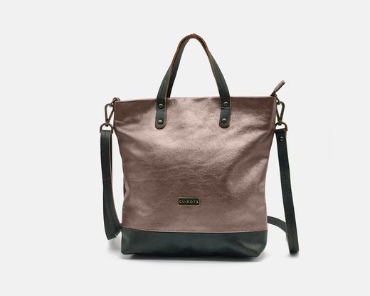 Bolso de mano y bandolera CUIROTS Duet de piel