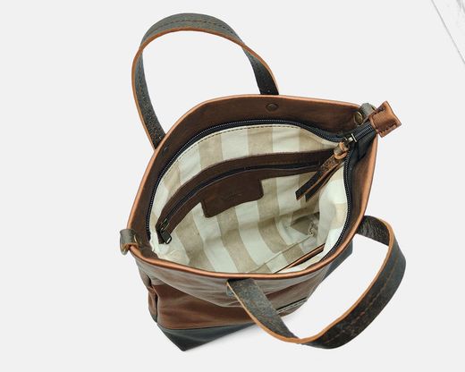 Bolso de mano y bandolera CUIROTS Duet de piel