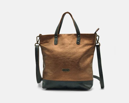 CUIROTS Bolsa de couro Duet e bolsa de ombro