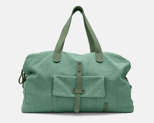 CUIROTS Mist bolsa e bolsa de ombro em lona e couro