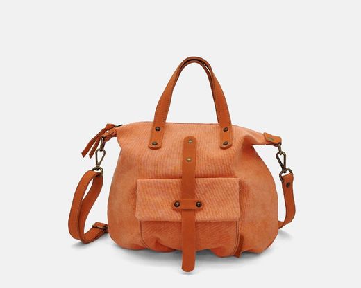 CUIROTS Mist bolsa e bolsa de ombro em lona e couro
