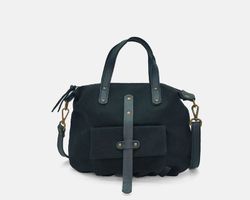 CUIROTS Mist bolsa e bolsa de ombro em lona e couro