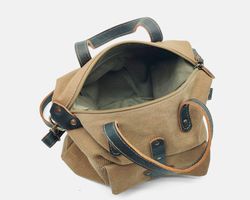 Bolso de mano y bandolera CUIROTS Mist de lona y piel