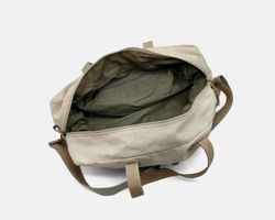 CUIROTS Mist bolsa e bolsa de ombro em lona e couro