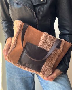 Bolsa de mão e bolsa de ombro CUIROTS Patchwork