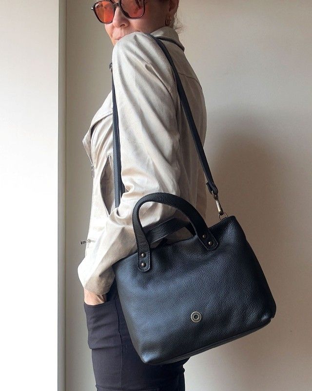 Bolso de mano y bandolera CUIROTS Seta de piel Amarillo