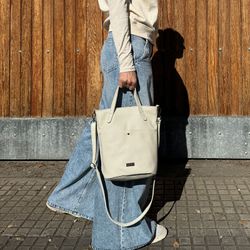 Bolso de mano y bandolera CUIROTS Seta de piel