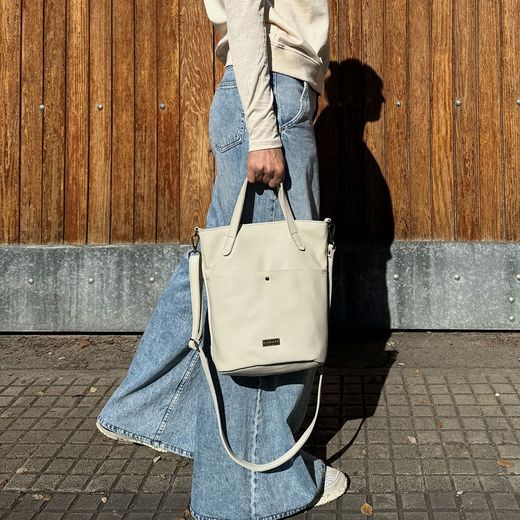 Bolso de mano y bandolera CUIROTS Seta de piel