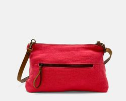 Bolso de mano y bandolera lino CUIROTS Louise