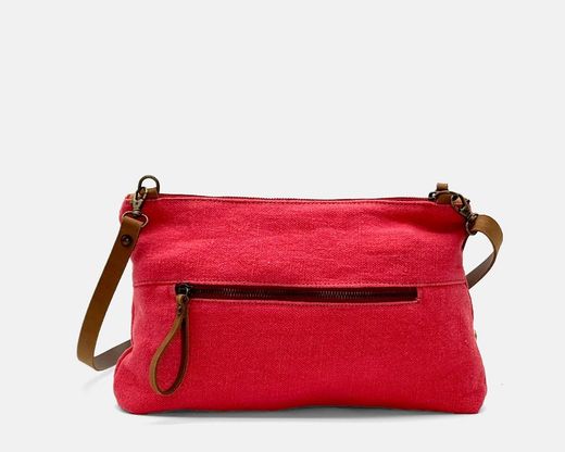 Bolso de mano y bandolera lino CUIROTS Louise