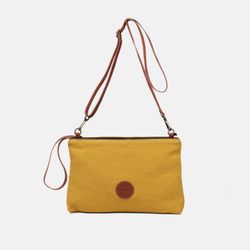 Bolsa de mão e bolsa de ombro Louise de linho da CUIROTS