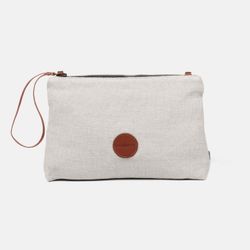 Bolsa de mão e bolsa de ombro Louise de linho da CUIROTS