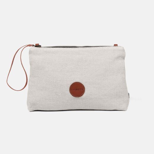 Bolsa de mão e bolsa de ombro Louise de linho da CUIROTS