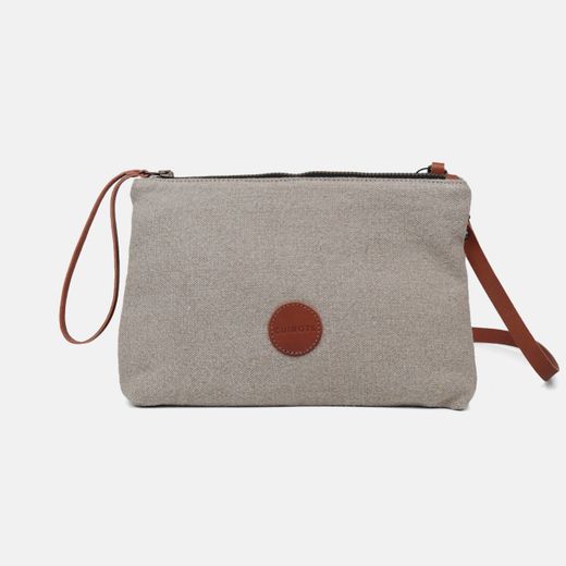 Bolsa de mão e bolsa de ombro Louise de linho da CUIROTS