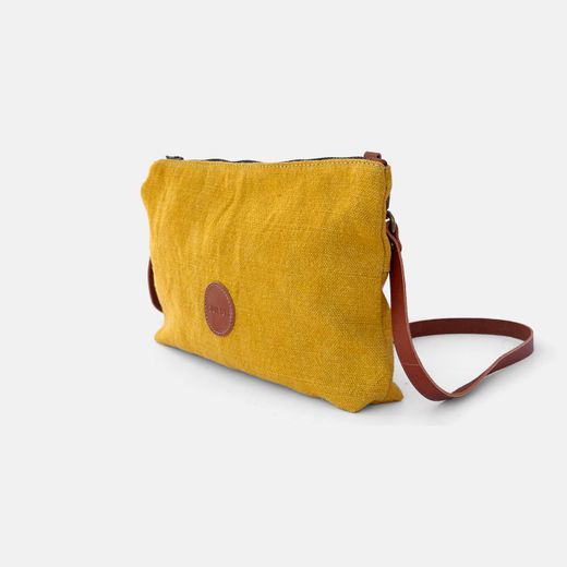 Bolsa de mão e bolsa de ombro Louise de linho da CUIROTS