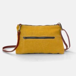 Bolsa de mão e bolsa de ombro Louise de linho da CUIROTS