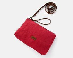 Bolso de mano y bandolera lino CUIROTS Louise