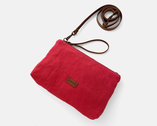 Bolso de mano y bandolera lino CUIROTS Louise