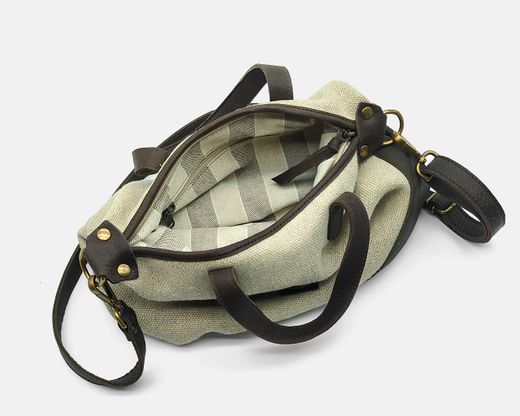 Bolso de mano y bandolera TIBI de lino y piel