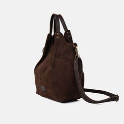 Bolso de mano y bandolera Zoe de serraje