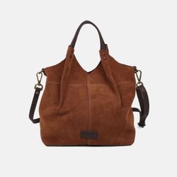 Bolso de mano y bandolera Zoe de serraje